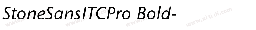 StoneSansITCPro Bold字体转换